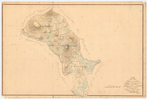 Saint-Julien-la-Geneste - 53 FI 1086      Tableau d'assemblage du plan cadastral parcellaire de la commune de Saint-Julien-la-Geneste