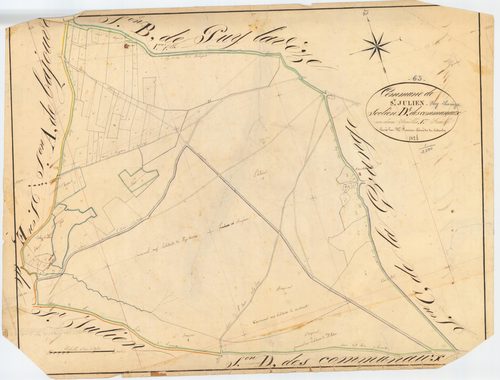 Saint-Julien-Puy-Lavèze - 51 FI 1204      Section D des Communaux, 1ère feuille