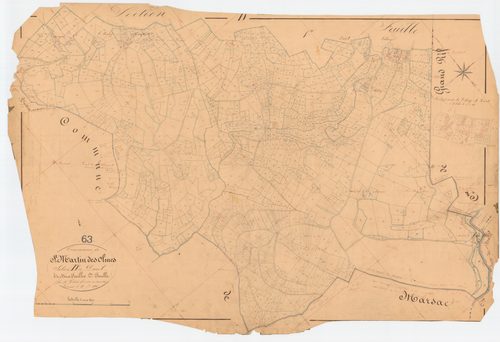 Saint-Martin-des-Olmes - 55 FI 985      Section D de Duret, 2ème feuille