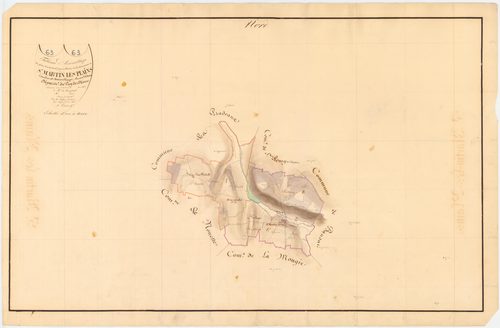 Saint-Martin-des-Plains - 54 Fi 875      Tableau d'assemblage du plan cadastral parcellaire de la commune de Saint-Martin-des-Plains