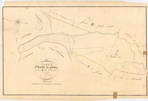 Saint-Martin-des-Plains - 54 Fi 877      Section A du Colombier, 2ème feuille