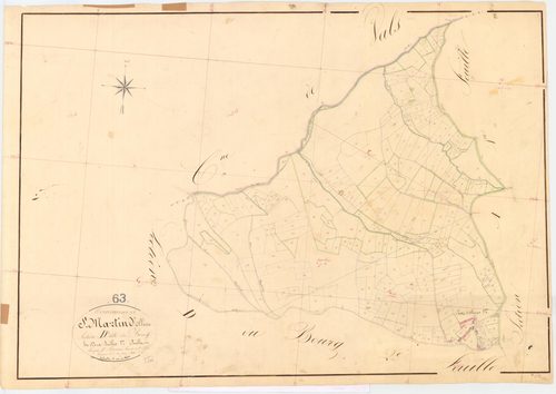Saint-Martin-d'Ollières - 54 Fi 886      Section D du Bourg, 1ère feuille