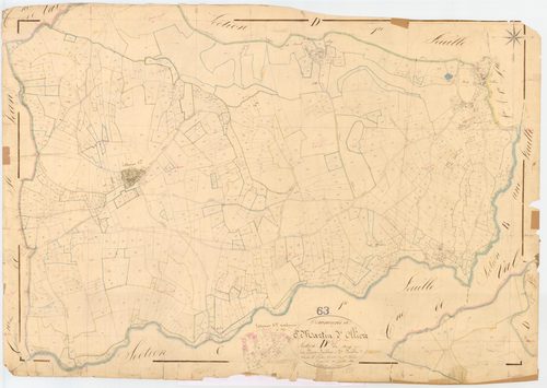 Saint-Martin-d'Ollières - 54 Fi 887      Section D du Bourg, 2ème feuille