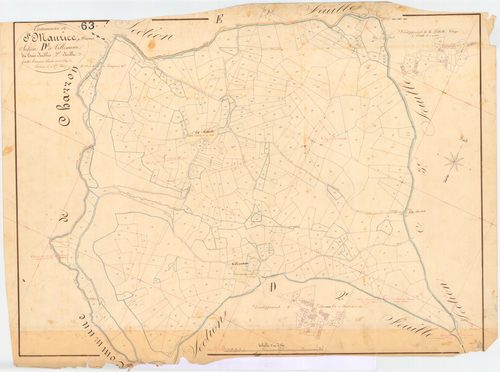 Saint-Maurice-près-Pionsat - 53 FI 1121      Section D de Villemeau, 3ème feuille