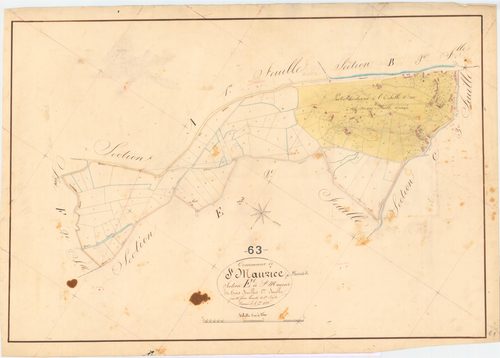 Saint-Maurice-près-Pionsat - 53 FI 1122      Section E de Saint-Maurice, 1ère feuille