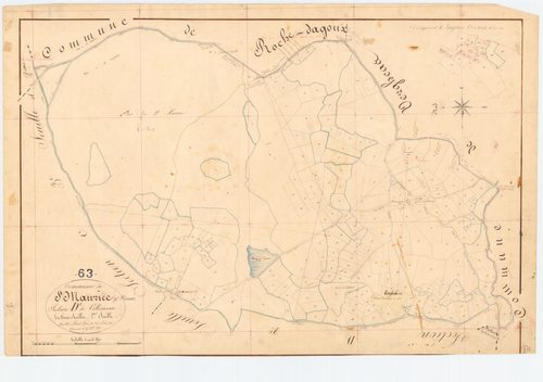Saint-Maurice-près-Pionsat - 53 FI 1119      Section D de Villemeau, 1ère feuille