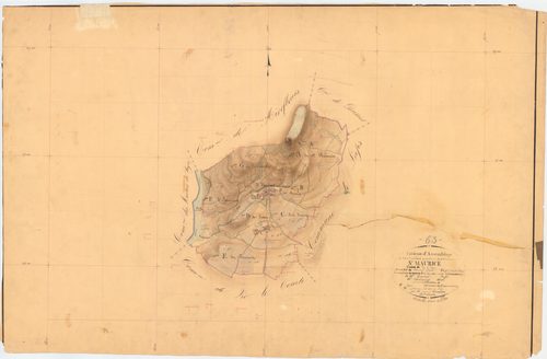 Saint-Maurice - 51 FI 1211      Tableau d'assemblage du plan cadastral parcellaire de la commune de Saint-Maurice-ès-Allier