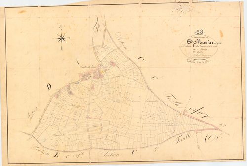 Saint-Maurice - 51 FI 1215      Section C des Tivaux et de la Palle, 2ème feuille