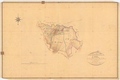Saint-Myon - 53 FI 1128      Tableau d'assemblage du plan cadastral parcellaire de la commune de Saint-Myon