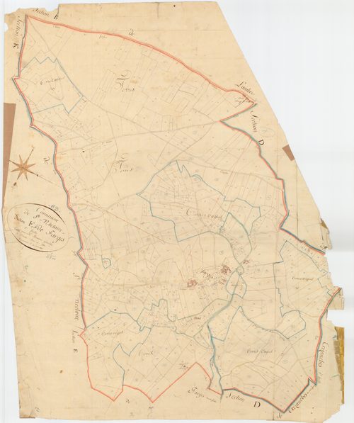 Saint-Nectaire - 54 Fi 895      Section E des Farges, 1ère feuille