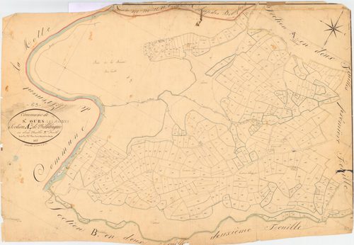 Saint-Ours - 53 FI 1135      Section A de Villelongue, 2ème feuille