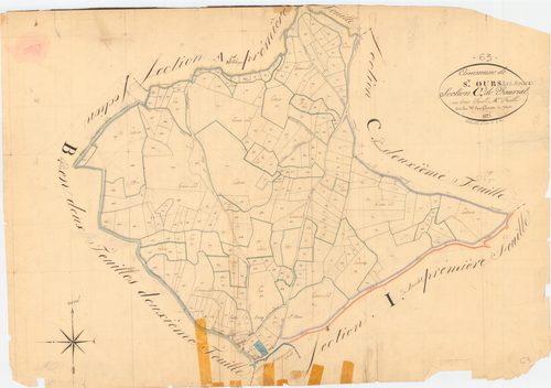 Saint-Ours - 53 FI 1140      Section C du Vauriat, 3ème feuille