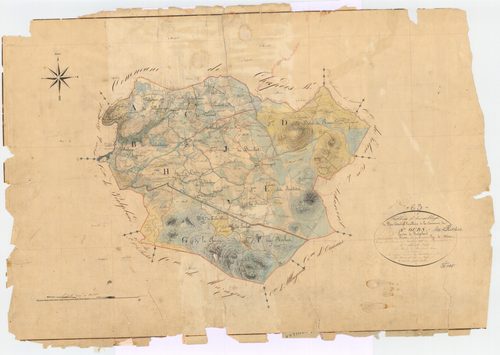 Saint-Ours - 53 FI 1133      Tableau d'assemblage du plan cadastral parcellaire de la commune de Saint-Ours-les-Roches