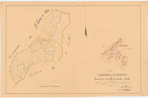 Saint-Pardoux - 53 FI 1162      Section D des Graverolles, 1ère feuille