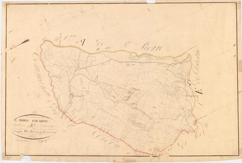 Saint-Pierre-Colamine - 54 Fi 914      Section E de Chastre, 1ère feuille