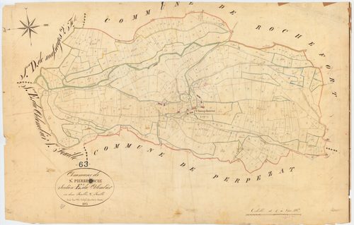 Saint-Pierre-Roche - 51 FI 1235      Section E du Colombier, 2ème feuille