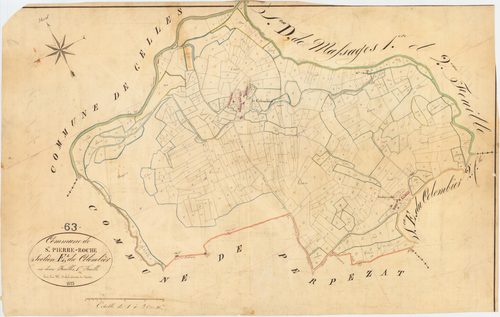 Saint-Pierre-Roche - 51 FI 1234      Section E du Colombier, 1ère feuille
