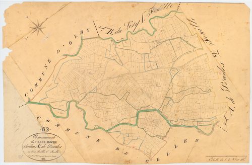 Saint-Pierre-Roche - 51 FI 1225      Section A des Prades, 1ère feuille