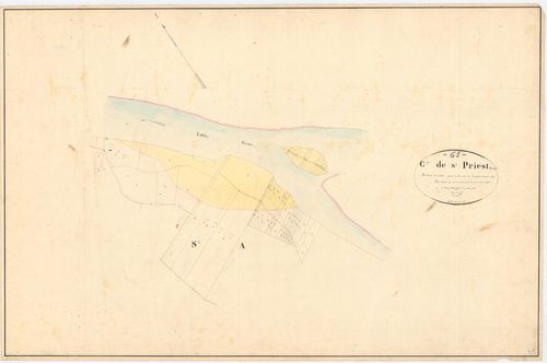 Saint-Priest-Bramefant - 53 FI 1177      Section A du Ruisseau, révision du cadastre opérée à la suite de l'inondation d'octobre 1846