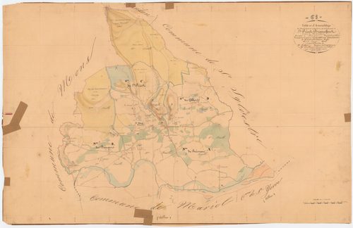 Saint-Priest-Bramefant - 53 FI 1174      Tableau d'assemblage du plan cadastral parcellaire de la commune de Saint-Priest-Bramefant