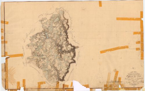 Saint-Priest-des-Champs - 53 FI 1185      Tableau d'assemblage du plan cadastral parcellaire de la commune de Saint-Priest-des-Champs