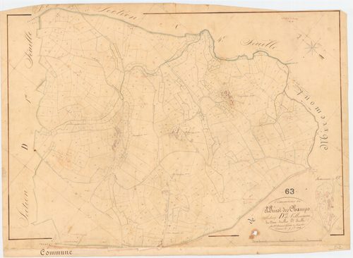 Saint-Priest-des-Champs - 53 FI 1197      Section D de Villemaine, 2ème feuille