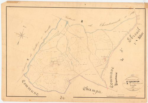 Saint-Quintin-sur-Sioule - 53 FI 1208      Section B de Chantemerle, 2ème feuille