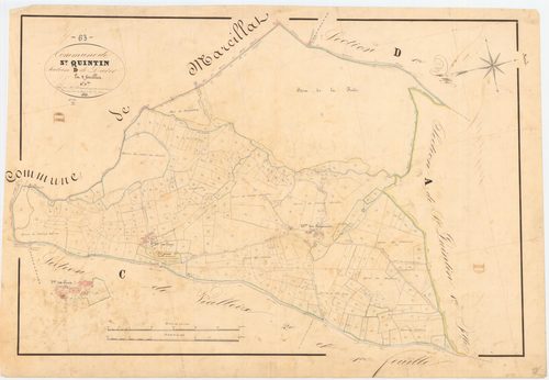 Saint-Quintin-sur-Sioule - 53 FI 1212      Section D de Darot, 2ème feuille