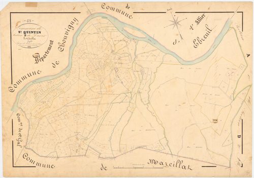 Saint-Quintin-sur-Sioule - 53 FI 1211      Section D de Darot, 1ère feuille