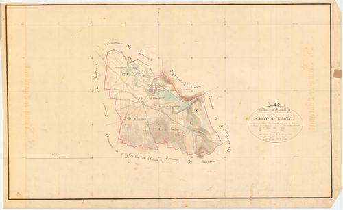 Saint-Rémy-de-Chargnat - 54 Fi 922      Tableau d'assemblage du plan cadastral parcellaire de la commune de Saint-Rémy-de-Chargnat