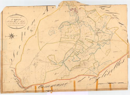Saint-Romain - 55 FI 1004      Section A de Besse, 2ème feuille