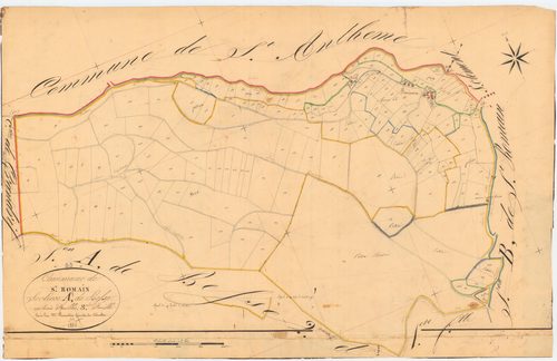 Saint-Romain - 55 FI 1005      Section A de Besse, 3ème feuille