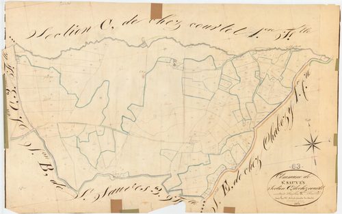 Saint-Sauves-d'Auvergne - 54 Fi 938      Section C de chez Courtet, 2ème feuille