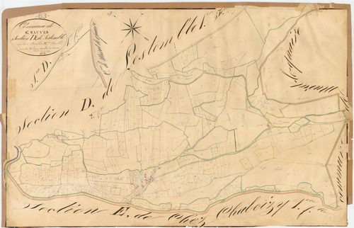 Saint-Sauves-d'Auvergne - 54 Fi 942      Section D de Lestomble, 3ème feuille