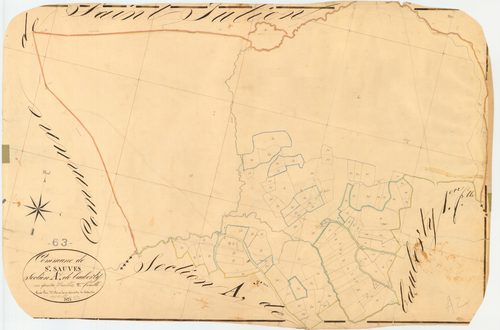 Saint-Sauves-d'Auvergne - 54 Fi 930      Section A de Bauberty, 2ème feuille