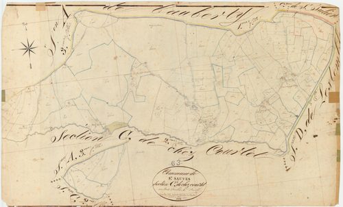 Saint-Sauves-d'Auvergne - 54 Fi 937      Section C de chez Courtet, 1ère feuille