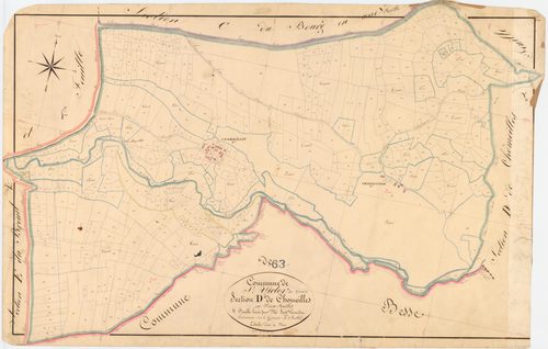Saint-Victor-la-Rivière - 54 Fi 961      Section D de Chomeilles, 1ère feuille