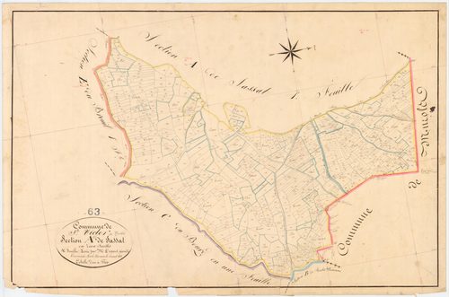Saint-Victor-la-Rivière - 54 Fi 958      Section A de Jassat, 2ème feuille
