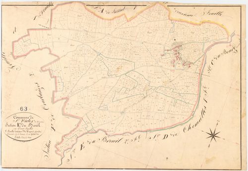 Saint-Victor-la-Rivière - 54 Fi 963      Section E du Breuil, 1ère feuille