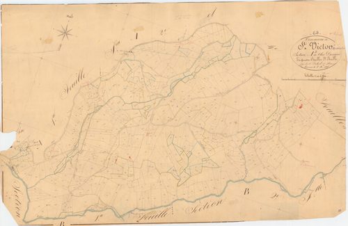Saint-Victor-Montvianeix - 55 FI 1020      Section A de chez Dassaud, 3ème feuille