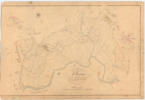Saint-Victor-Montvianeix - 55 FI 1018      Section A de chez Dassaud, 1ère feuille