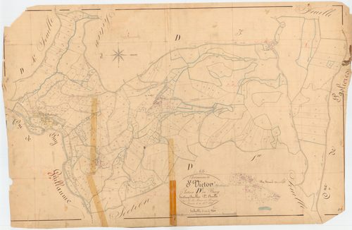 Saint-Victor-Montvianeix - 55 FI 1032      Section D du Bourg, 2ème feuille