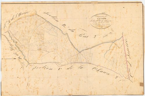 Saint-Yvoine - 54 Fi 976      Section C de la Chaux, 1ère feuille