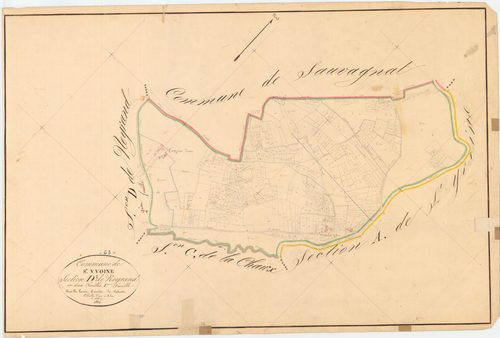 Saint-Yvoine - 54 Fi 978      Section D de Neyrand, 1ère feuille