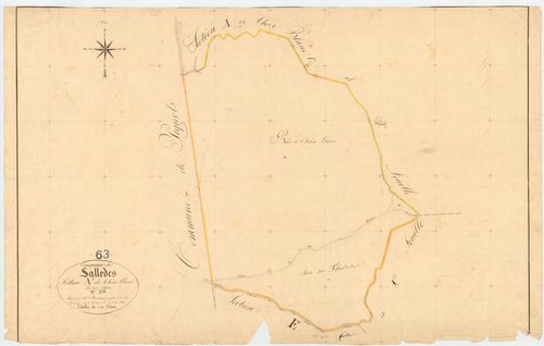 Sallèdes - 51 FI 1267      Section A de Cheix Blanc, 3ème feuille