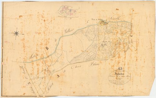 Sallèdes - 51 FI 1266      Section A de Cheix Blanc, 2ème feuille