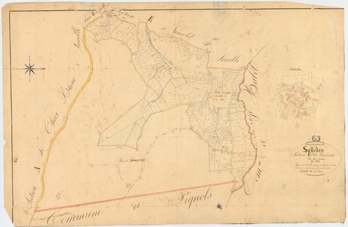 Sallèdes - 51 FI 1275      Section E de Vindiolet, 3ème feuille
