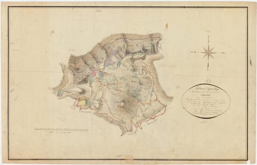 Saurier - 54 Fi 981      Tableau d'assemblage du plan cadastral parcellaire de la commune de Saurier