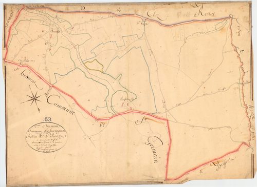 Sauvagnat - 51 FI 1296      Section E de Ronzet, 1ère feuille