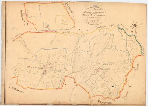 Sauvagnat - 51 FI 1288      Section A de Chambatteix, 2ème feuille